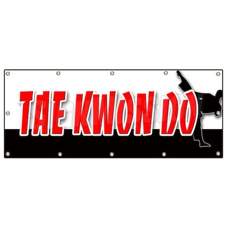 Signmission TAE KWON DO BANNER SIGN martial art defense school lessons jiu-jitsu B-120 Tae Kwon Do